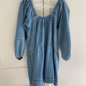 Free People “Blue Jean Baby” Mini Dress